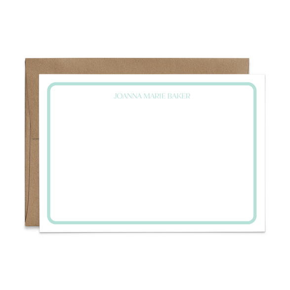 Custom Stationery: Minimal Retro - 14 Color Options