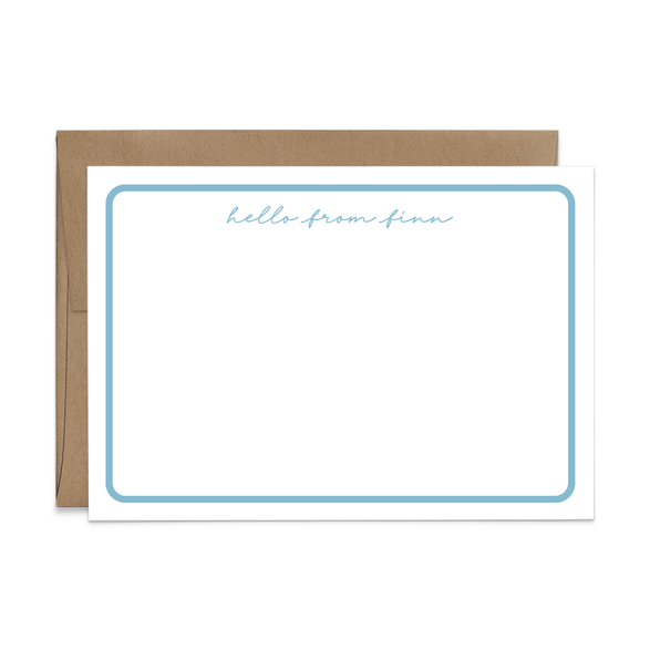 Custom Stationery: Minimal Retro - 14 Color Options
