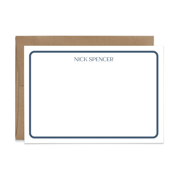 Custom Stationery: Minimal Retro - 14 Color Options