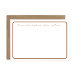 Custom Stationery: Minimal Retro - 14 Color Options