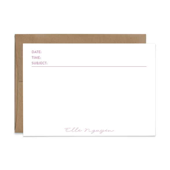 Custom Stationery: Modern Telegram - 14 Color Options