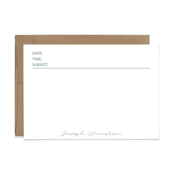 Custom Stationery: Modern Telegram - 14 Color Options