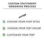 Custom Stationery: Minimal Initials