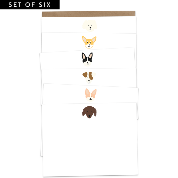Dogs Flat Notecard Set II