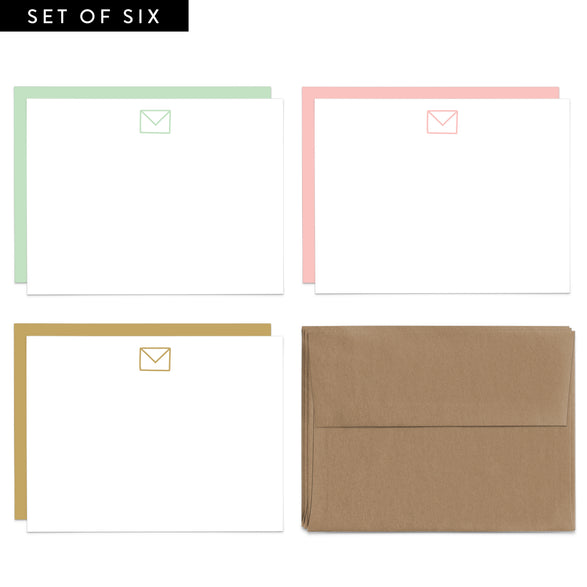 Envelope Flat Notecard Set