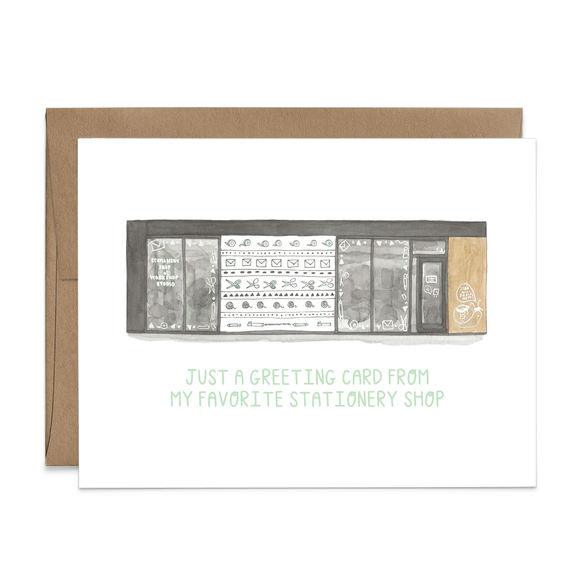 Favorite Stationery Shop Card