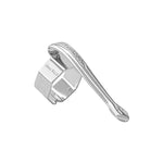 An image of a silver deluxe clip for a Kaweco fountain and rollerball pen