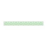 Mint Envelope Pattern Washi Tape - 15mm
