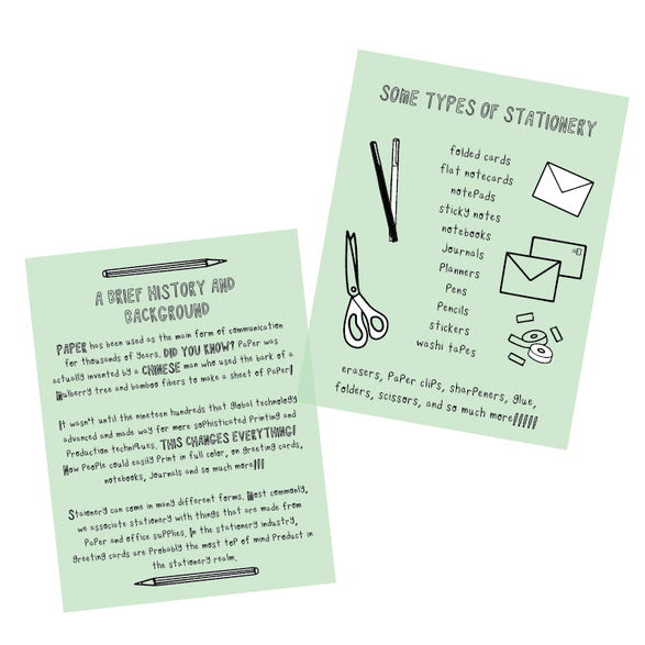 Stationery Zine