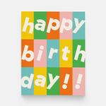 Happy Birthday Colorful Grid