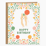 Happy Birthday Corgi Balloon