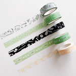 Mint Envelope Pattern Washi Tape - 15mm
