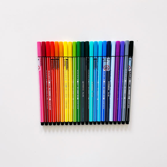 Stabilo 68 Marker Tip Pen - 34 color options