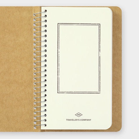 Traveler's Company Blank Spiral Notebook (White Paper) - 3 size options