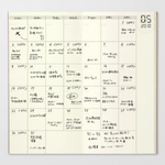 Traveler's Regular Notebook 017 - Undated Monthly Planner Refill