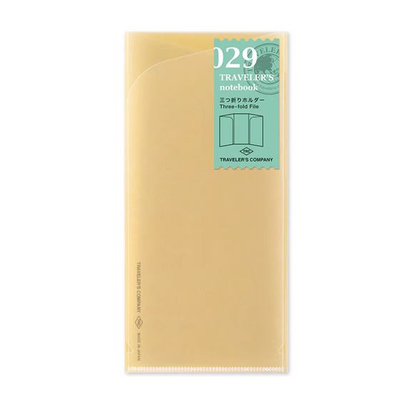 Traveler's Regular Notebook 029 - Three-fold File Refill